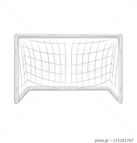 Illustration of football goal 133281787