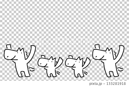 一匹馬歡呼雀躍，慶祝新年。 （此處留白） 133281918