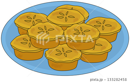 Plate of Mini Meat Pies Plate of Mini Meat Pies 133282458