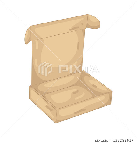 Illustration of open box 133282617