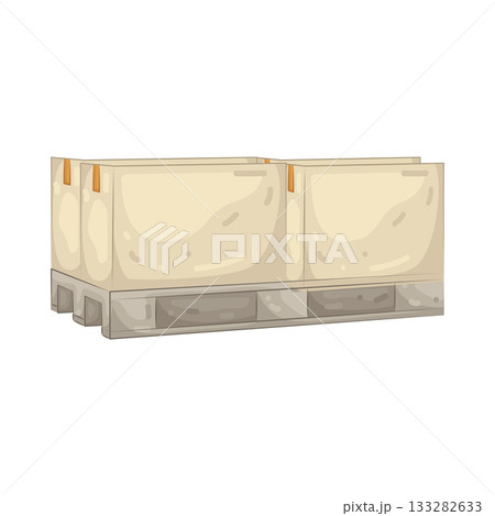 Illustration of pallet Illustration of pallet 133282633