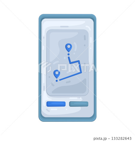 Illustration of delivery tracking  133282643