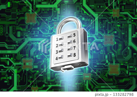 セキュリティのイメージ(cyber security 情報保護) セキュリティのイメージ(cyber security 情報保護) 133282798