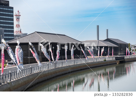 【半田市】半田運河の鯉のぼり 133282830