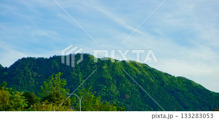 beautiful view of tropical rainforest shrouded in mist beautiful view of tropical rainforest shrouded in mist 133283053