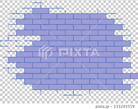 青色ブロック壁のパターン背景 青色ブロック壁のパターン背景 133283559