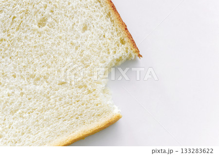 White bread on a plate. White bread on a plate. 133283622
