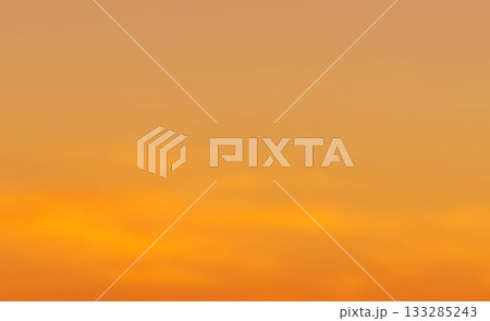 Orange yellow golden sky with fluffy cloud. Orange yellow golden sky with fluffy cloud. 133285243