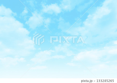 Blue pastel sky with white fluffy cloud. Blue pastel sky with white fluffy cloud. 133285265