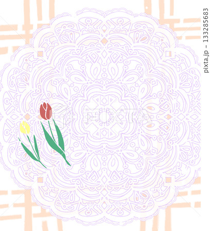 レース　飾り　チェック 133285683