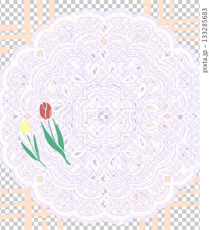 レース　飾り　チェック 133285683