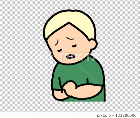 失望的金髮男孩 133286006