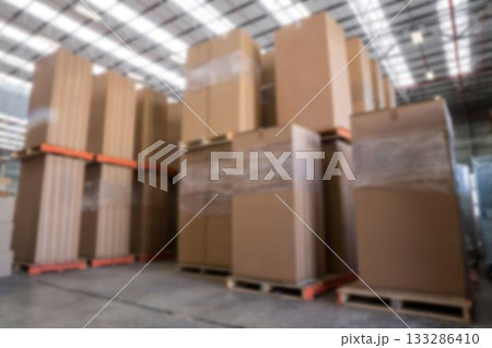 Cardboard boxes in inventory 133286410