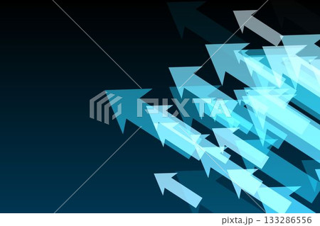 Shiny arrows on black background Shiny arrows on black background 133286556