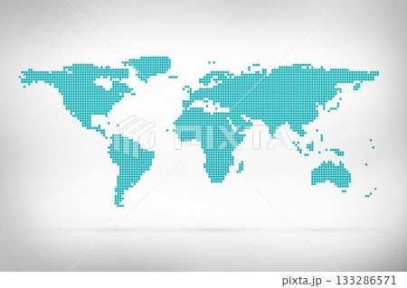 Green world map on white background Green world map on white background 133286571