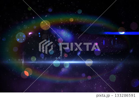 Digitally generated disco design on black 133286591