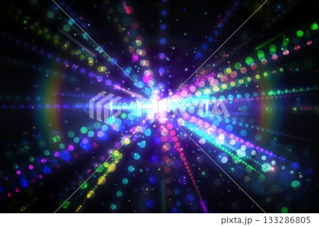 Digitally generated laser lights background 133286805