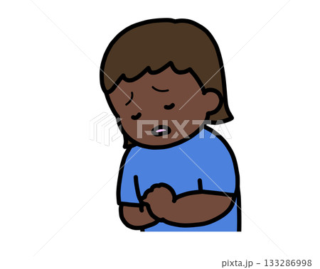 がっかりする 黒人の女の子 がっかりする 黒人の女の子 133286998