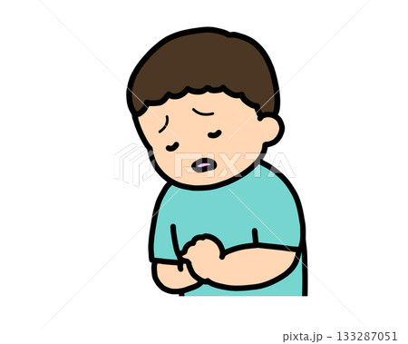 がっかりする アジア人の男の子 がっかりする アジア人の男の子 133287051