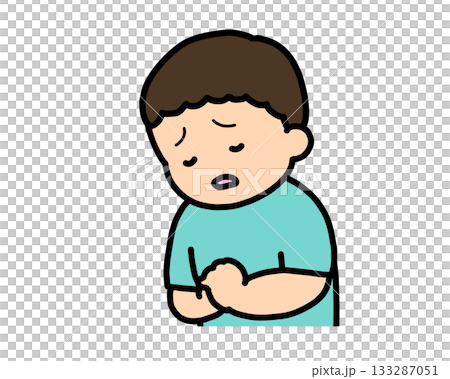 がっかりする アジア人の男の子 がっかりする アジア人の男の子 133287051