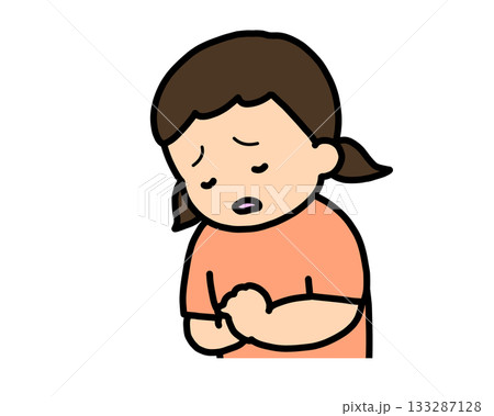 がっかりする　アジア人の女の子 133287128