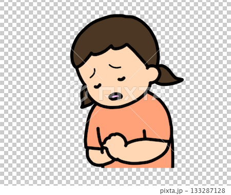 失望的亞洲女孩 133287128