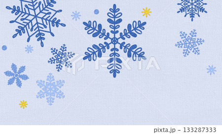雪の結晶の刺繍の背景 雪の結晶の刺繍の背景 133287333