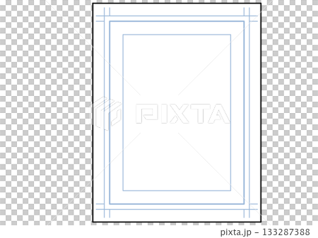 漫畫/漫畫手稿紙圖標，帶有蜻蜓和輔助線 133287388