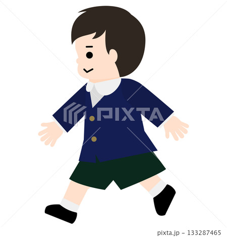 歩いている男の子 133287465