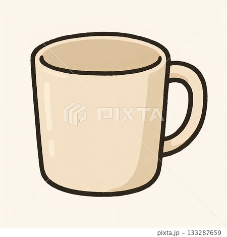 清潔感のあるプラコップイラスト素材 133287659