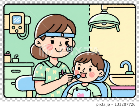 歯科クリニック　イラスト 133287726