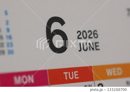 6月（カレンダー） 133288700