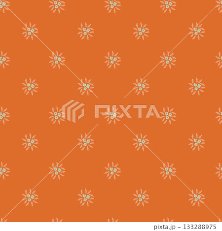 Soft orange Tiny Floral Rosettes 133288975