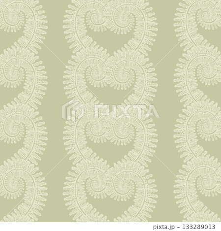 Pale Green Botanical Fern Stripes Pale Green Botanical Fern Stripes 133289013