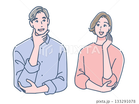 笑顔のシニア夫婦 133291078