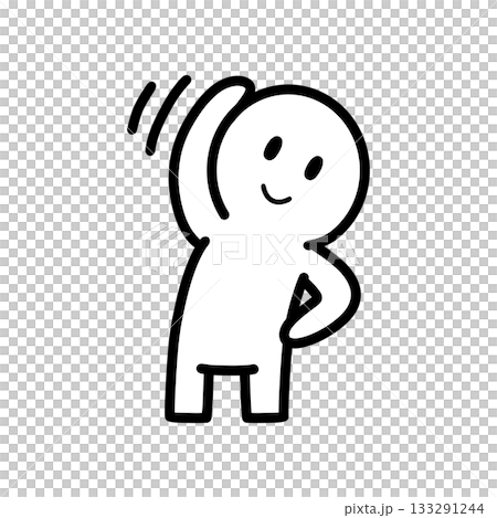 圖示:一個人在鍛煉 圖示:一個人在鍛煉 133291244