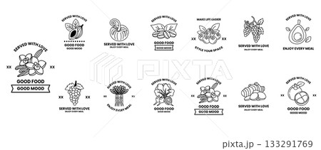 A series of images of fruits 133291769