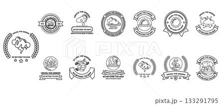 A collection of symbols and logos, including a horse, a tree, and a bird A collection of symbols and logos, including a horse, a tree, and a bird 133291795