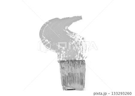 Paintbrush with gray color 133293260