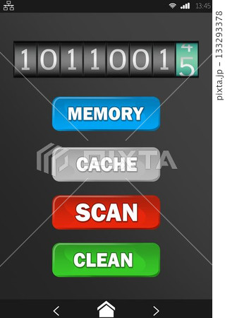 Mobile display with memory cleaner 133293378