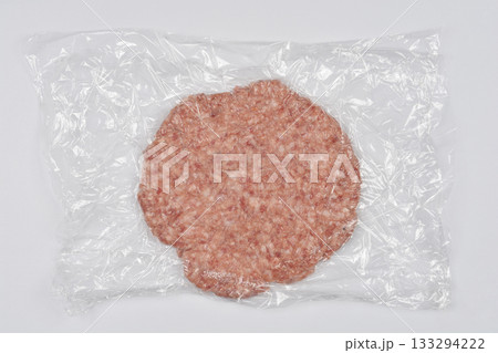Raw Ground Pork Patty 133294222