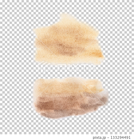 Warm beige watercolor stains with gradients. Watercolor texture for projects, landscape design, and pattern design. Warm beige watercolor stains with gradients. Watercolor texture for projects, landscape design, and pattern design. 133294491