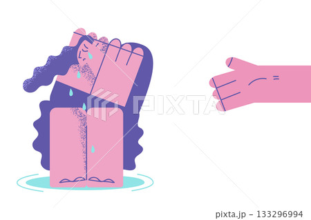 Psychological problems, anxiety disorder concept 133296994