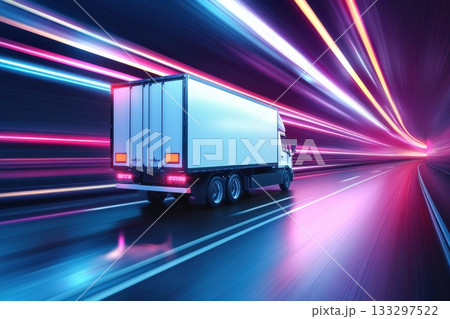 High Speed Delivery Truck Designed for Perishable Goods Transport High Speed Delivery Truck Designed for Perishable Goods Transport 133297522