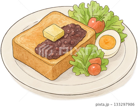 ほのかな感じの薄いラインドローイングイラスト 133297986