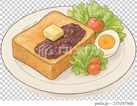 ほのかな感じの薄いラインドローイングイラスト 133297986