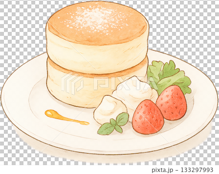 ほのかな感じの薄いラインドローイングイラスト ほのかな感じの薄いラインドローイングイラスト 133297993