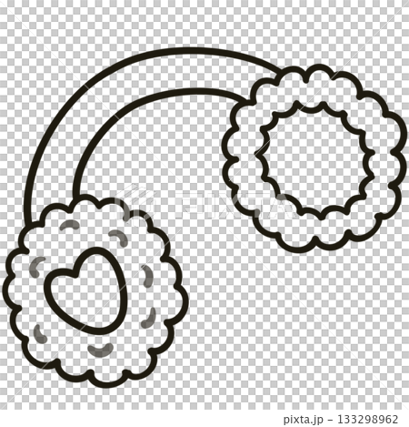 Minimalist Line black Drawing of a Winter Christmas, Elegant Design, Cute hand drawn. Minimalist Line black Drawing of a Winter Christmas, Elegant Design, Cute hand drawn. 133298962