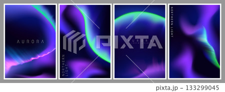 Aurora borealis northern light gradient 133299045