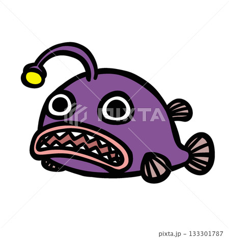 かわいいアンコウのイラスト 133301787